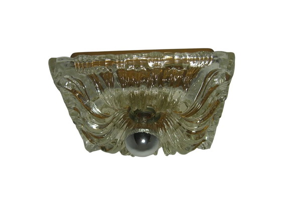 Image 1 of Art Deco Mid Century Modern, Limburg, Ceiling Light, Wall Lamp , Flush Mount, Murano Glass, Rare