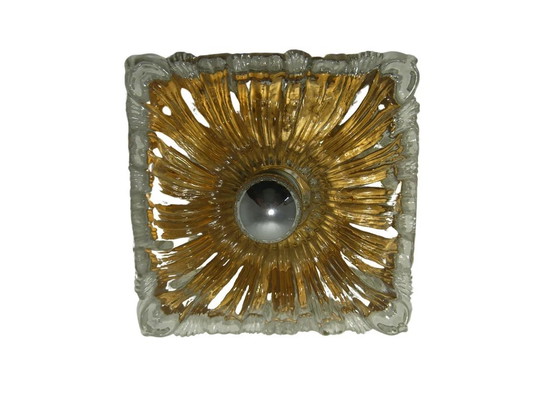 Image 1 of Art Deco Mid Century Modern, Limburg, Ceiling Light, Wall Lamp , Flush Mount, Murano Glass, Rare