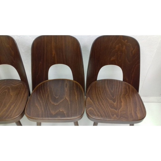 Image 1 of Set di 4 sedie vintage in legno di Oswald Haerdtl, anni '50
