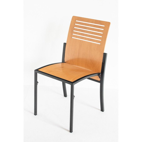 Image 1 of Set of 7 vintage Robert chairs by Thomas Albrecht for Atoll, Germany 1980s