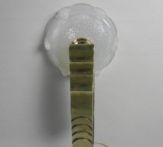 Image 1 of Art deco wall lamp with opalescent glass, 30s