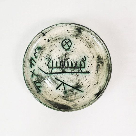 Image 1 of Vintage ceramic wall plaque by Arol, Norway 1960