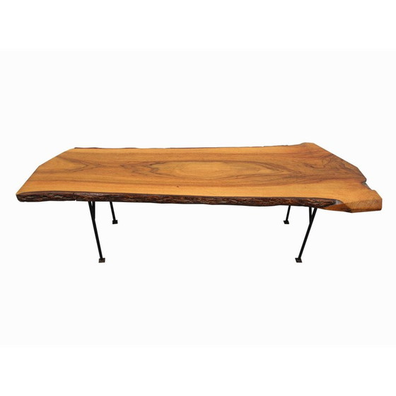 Image 1 of Vintage walnut coffee table, Germany 1950