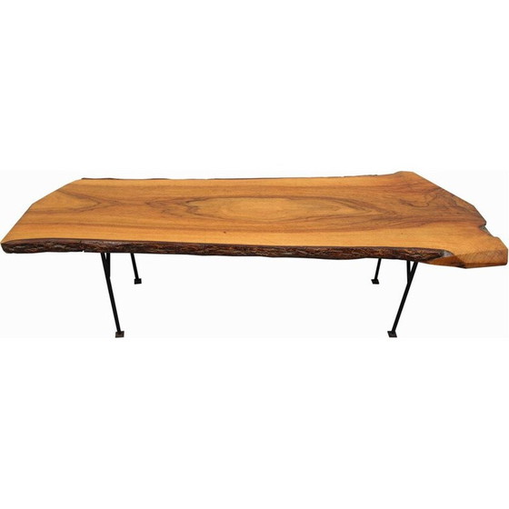 Image 1 of Vintage walnut coffee table, Germany 1950