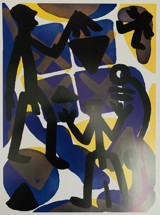 Image 1 of A.R. Penck, Signed With Registration In Impressum Copyright "Art Edition Fils," "Comparison.