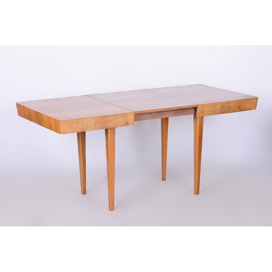 Image 1 of Vintage Art Deco oak table by Jindrich Halabala for Up Zavody, Czechoslovakia 1940