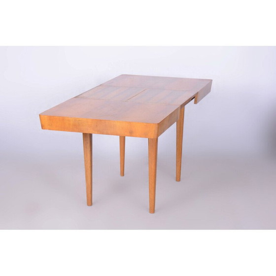 Image 1 of Vintage Art Deco oak table by Jindrich Halabala for Up Zavody, Czechoslovakia 1940