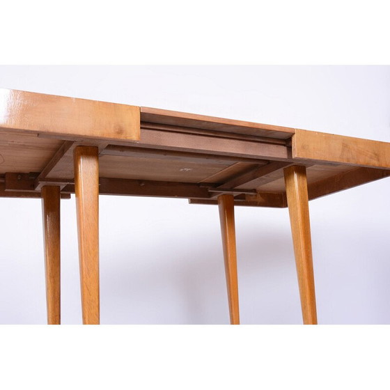 Image 1 of Vintage Art Deco oak table by Jindrich Halabala for Up Zavody, Czechoslovakia 1940