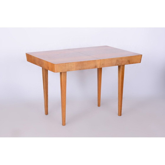 Image 1 of Vintage Art Deco oak table by Jindrich Halabala for Up Zavody, Czechoslovakia 1940