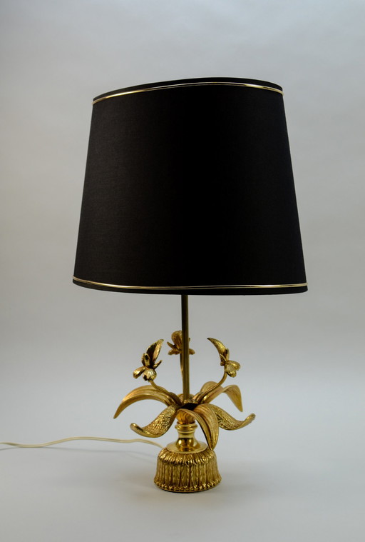 Lampe de table "Fleur de Lis" en laiton design, années 1960