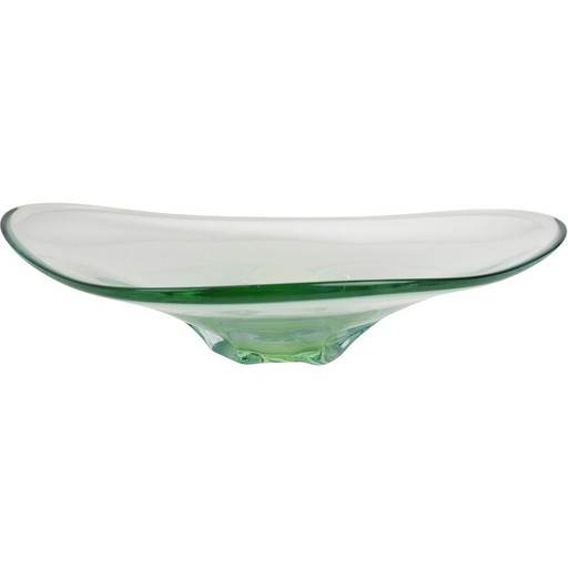 Mid-century Art glass bowl by Zelezno Borske Sklo, Czechoslovakia 1960s