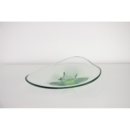 Mid-century Art glass bowl by Zelezno Borske Sklo, Czechoslovakia 1960s