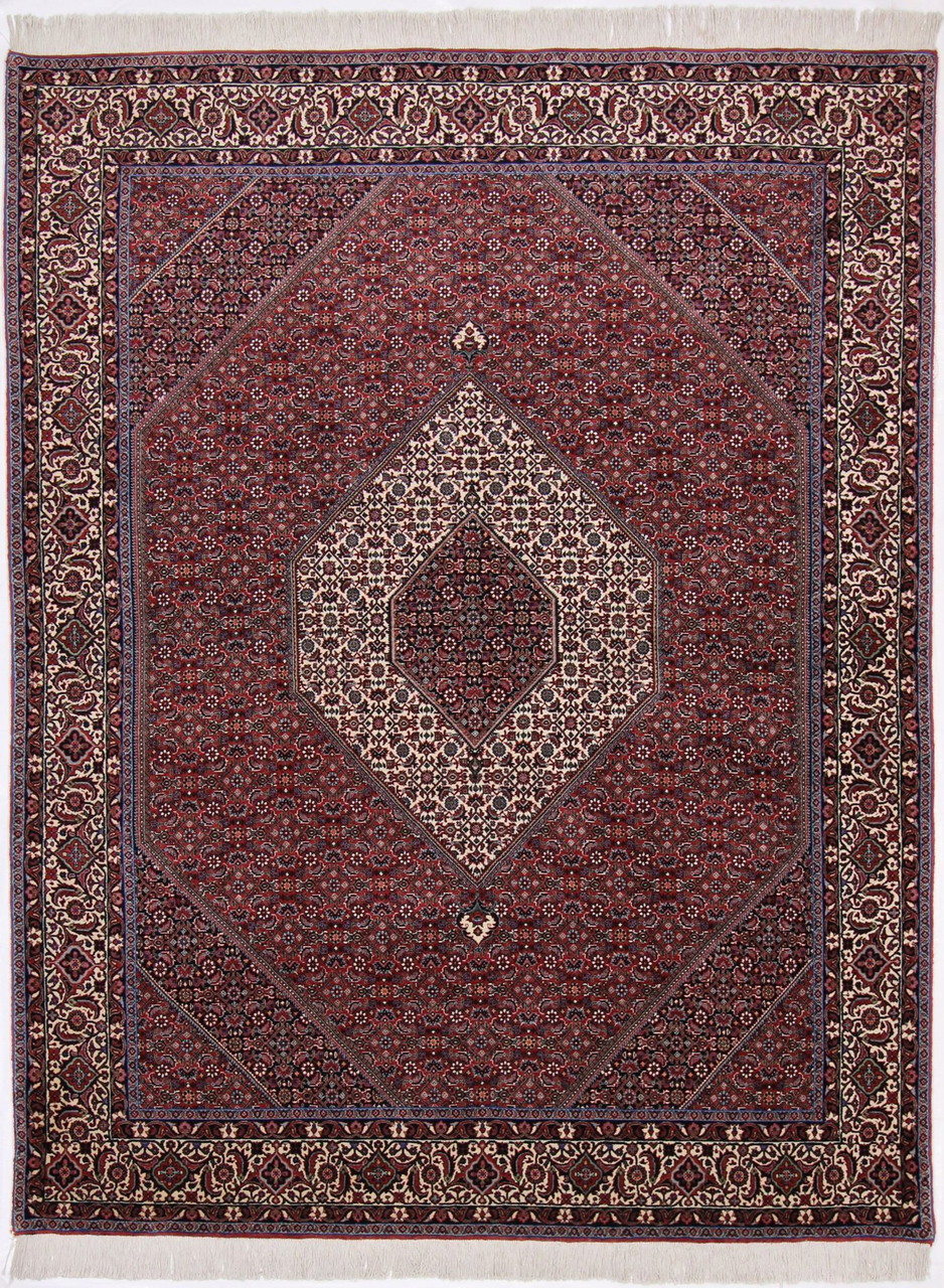 Original Hand-Knotted Persian Rug Bidjar Takab Very Fine Knotted 262 X ...
