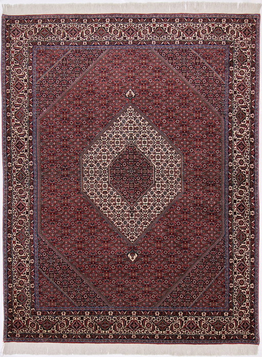 Original Hand-Knotted Persian Rug Bidjar Takab Very Fine Knotted 262 X 197 Cm Top Condition