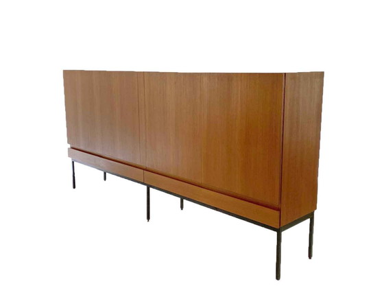 Image 1 of Vintage B60 teak sideboard highboard by Dieter Waeckerlin for Behr