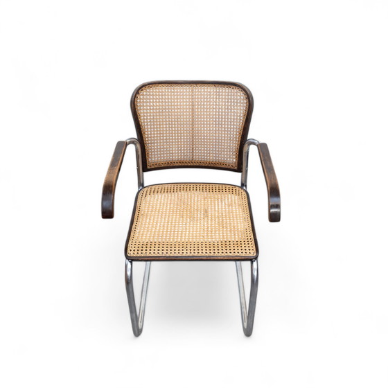 Image 1 of Bauhaus Tubular Steel Armchair K 17 By Robert Slezák