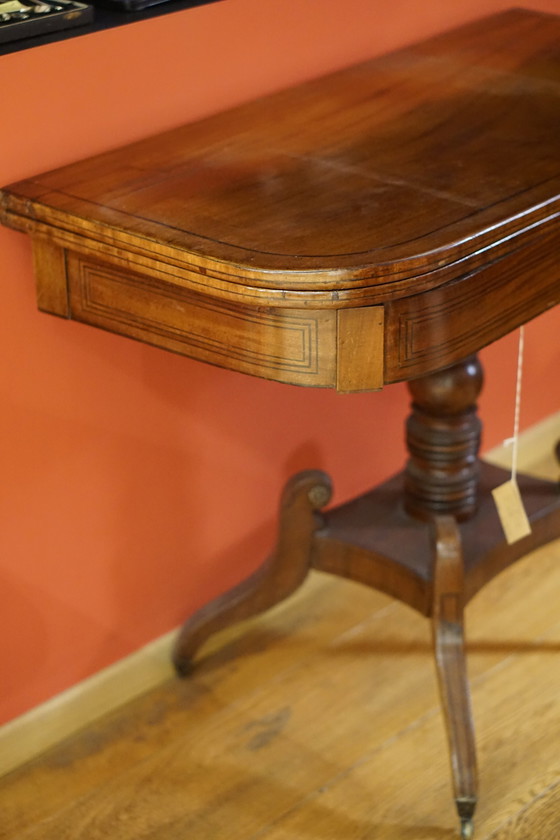 Image 1 of Mahogany Card Table