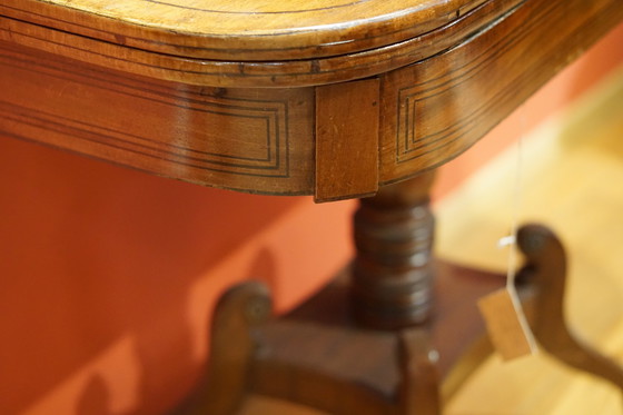 Image 1 of Mahogany Card Table