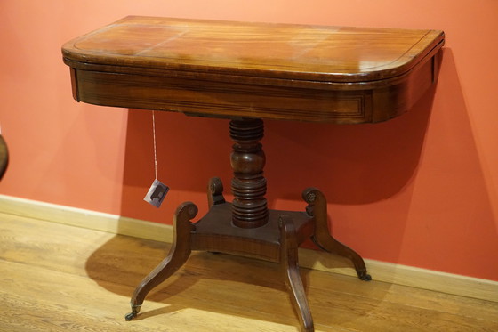 Image 1 of Mahogany Card Table