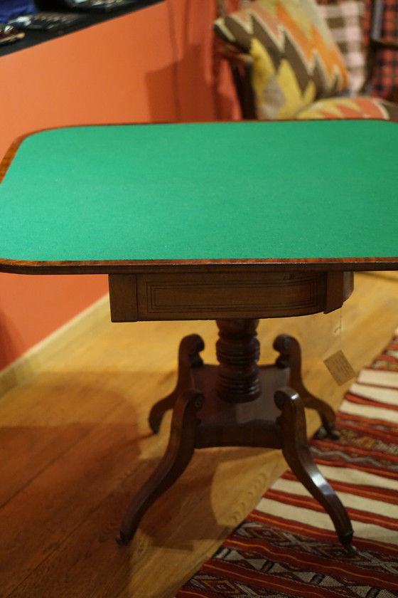 Image 1 of Mahogany Card Table