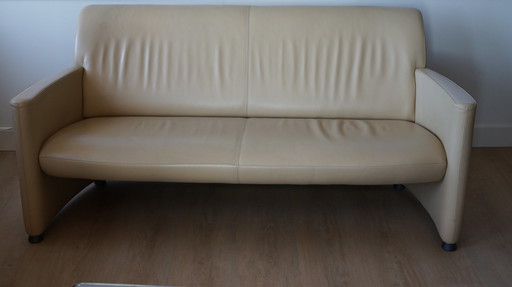 Leolux sofa 2.5 seater leather beige