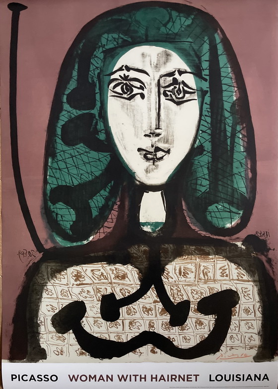 Image 1 of Pablo Picasso, Femme à la résille, 1949, copyright Succession Picasso/VISDA 2020