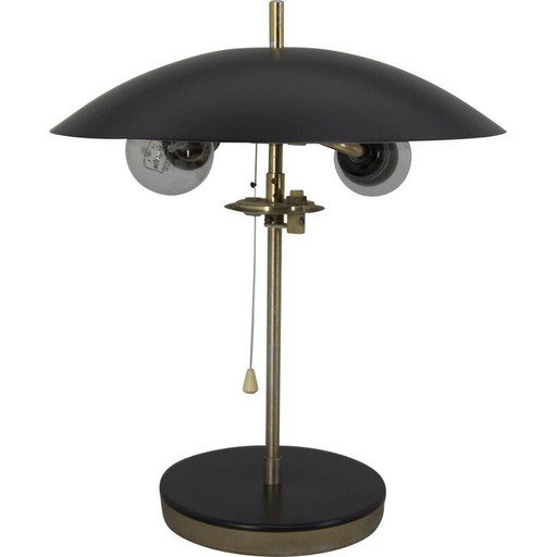 Vintage art deco table lamp, Czech 1950