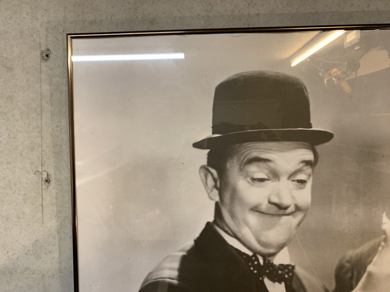 Image 1 of Poster Laurel And Hardy 1960 Framed