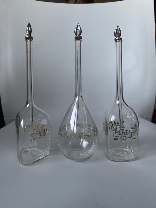 3 Art Deco Perfume Bottles