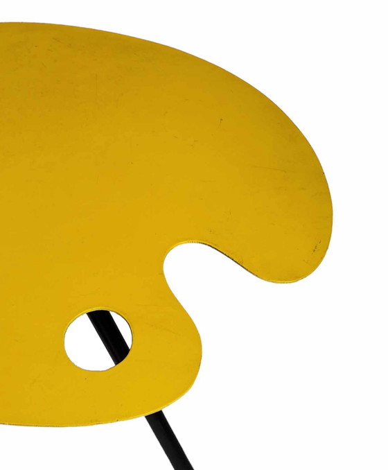 Image 1 of Vintage paint palette side table