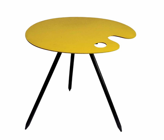 Image 1 of Vintage paint palette side table