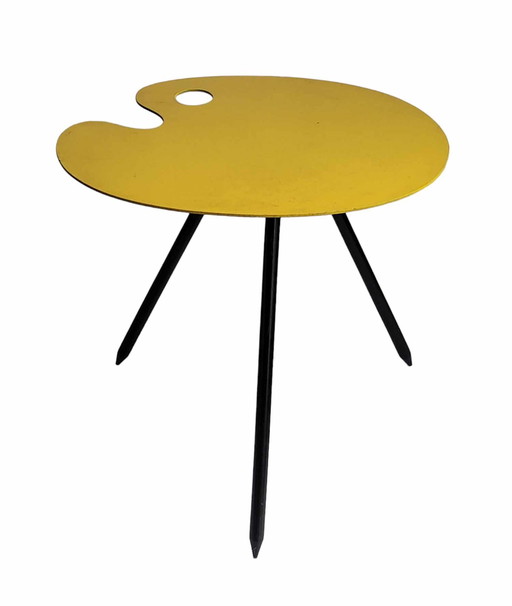 Table d'appoint pour palette de peinture vintage