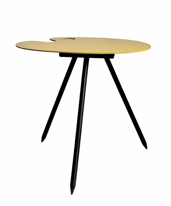 Image 1 of Vintage paint palette side table