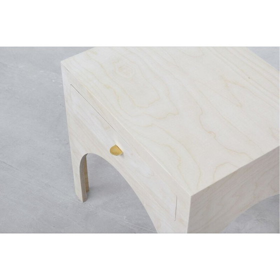 Image 1 of Coppia di comodini vintage in ottone di Yuzo Bachmann per Atelier Bachmann, Germania