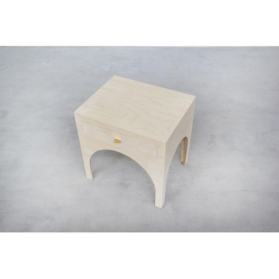 Image 1 of Coppia di comodini vintage in ottone di Yuzo Bachmann per Atelier Bachmann, Germania