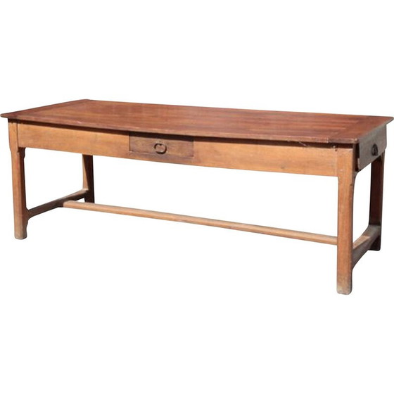 Image 1 of French vintage cherrywood farmhouse table