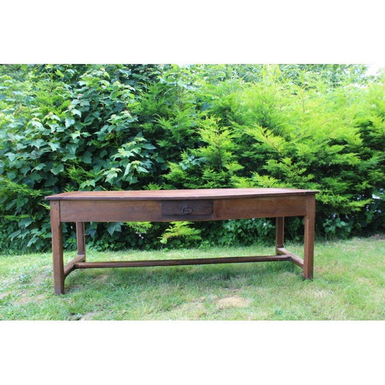 Image 1 of French vintage cherrywood farmhouse table