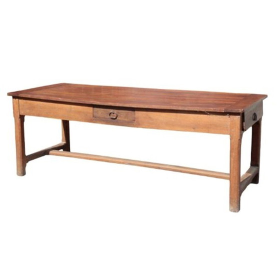 Image 1 of French vintage cherrywood farmhouse table