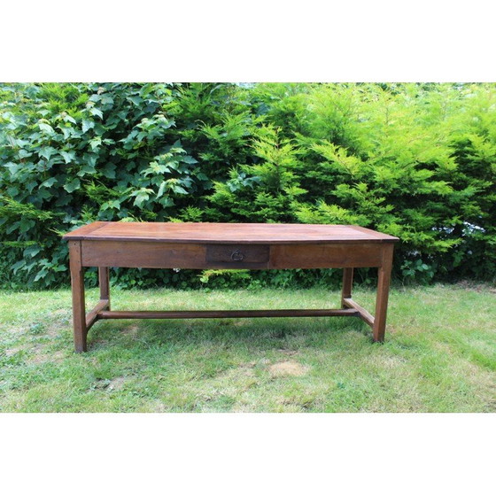 Image 1 of French vintage cherrywood farmhouse table