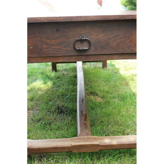 Image 1 of French vintage cherrywood farmhouse table