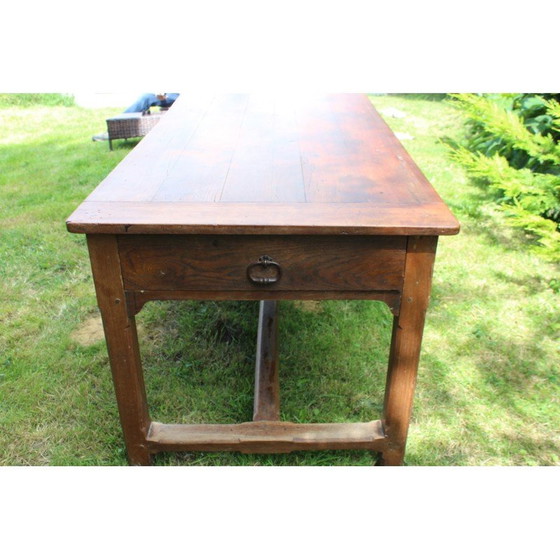 Image 1 of French vintage cherrywood farmhouse table