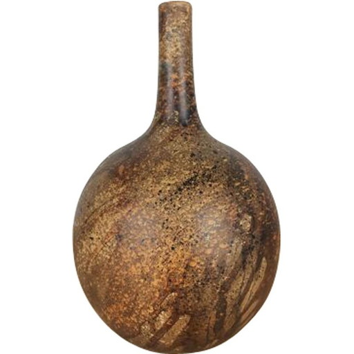 Vintage ceramic ball vase by Gerhard Liebenthron, 1979