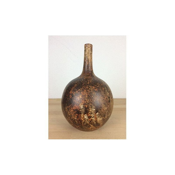 Image 1 of Vintage ceramic ball vase by Gerhard Liebenthron, 1979
