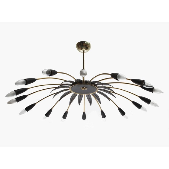 Image 1 of Lampadario vintage in ottone, 1950