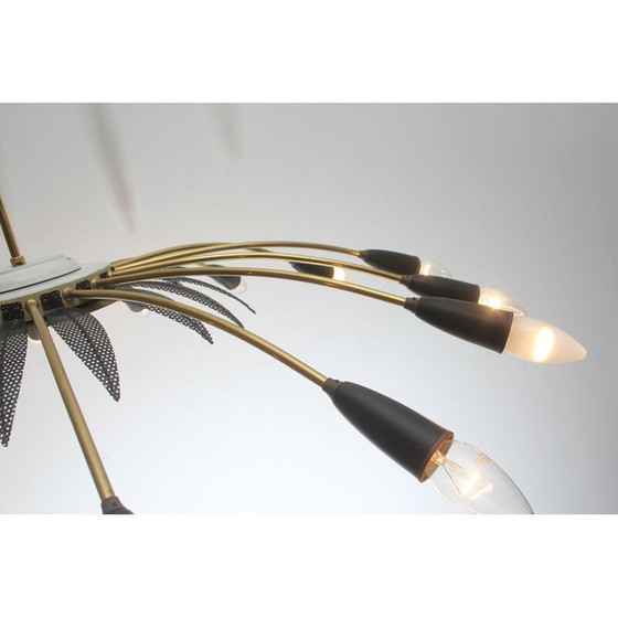 Image 1 of Lampadario vintage in ottone, 1950