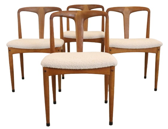 Image 1 of 4x Johannes Andersen pour Uldum Chaises Juliana 'Dyrepark' vintage