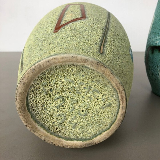 Image 1 of Pair of vintage ceramic vases for Scheurich, Germany 1960