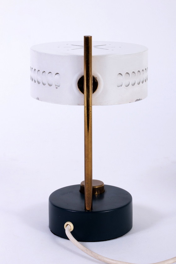 Image 1 of Table lamp in the style of Mathieu Matégot for Mategot, France, 1955