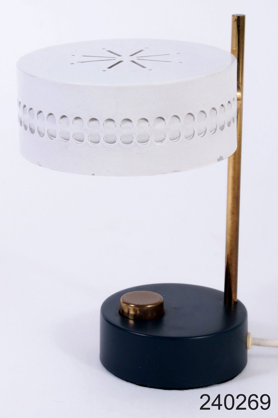 Image 1 of Table lamp in the style of Mathieu Matégot for Mategot, France, 1955