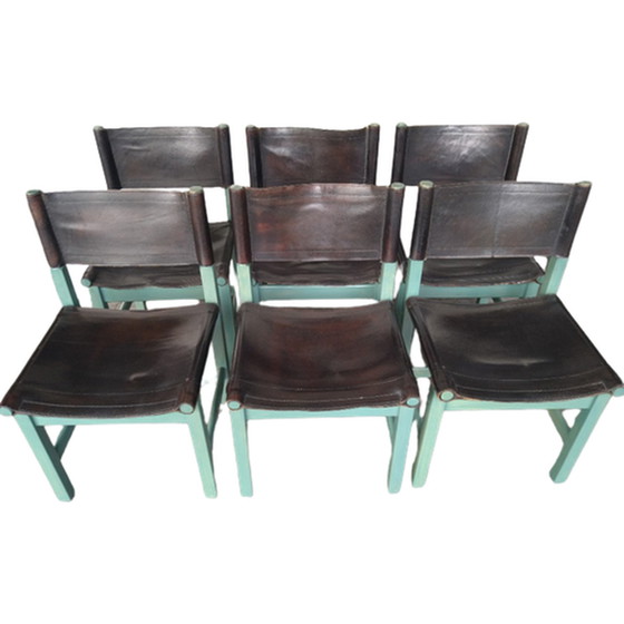 Image 1 of 6X Vintage Dining Table Chairs